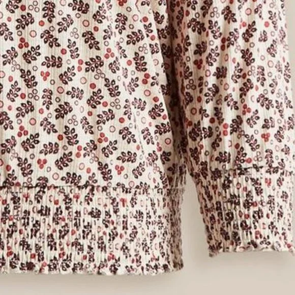 TORRID Sizes L, 1X, 3X, 4X, 5X, 6X -Choker Neck Smocked Bottom Top NEW - Picture 4 of 6